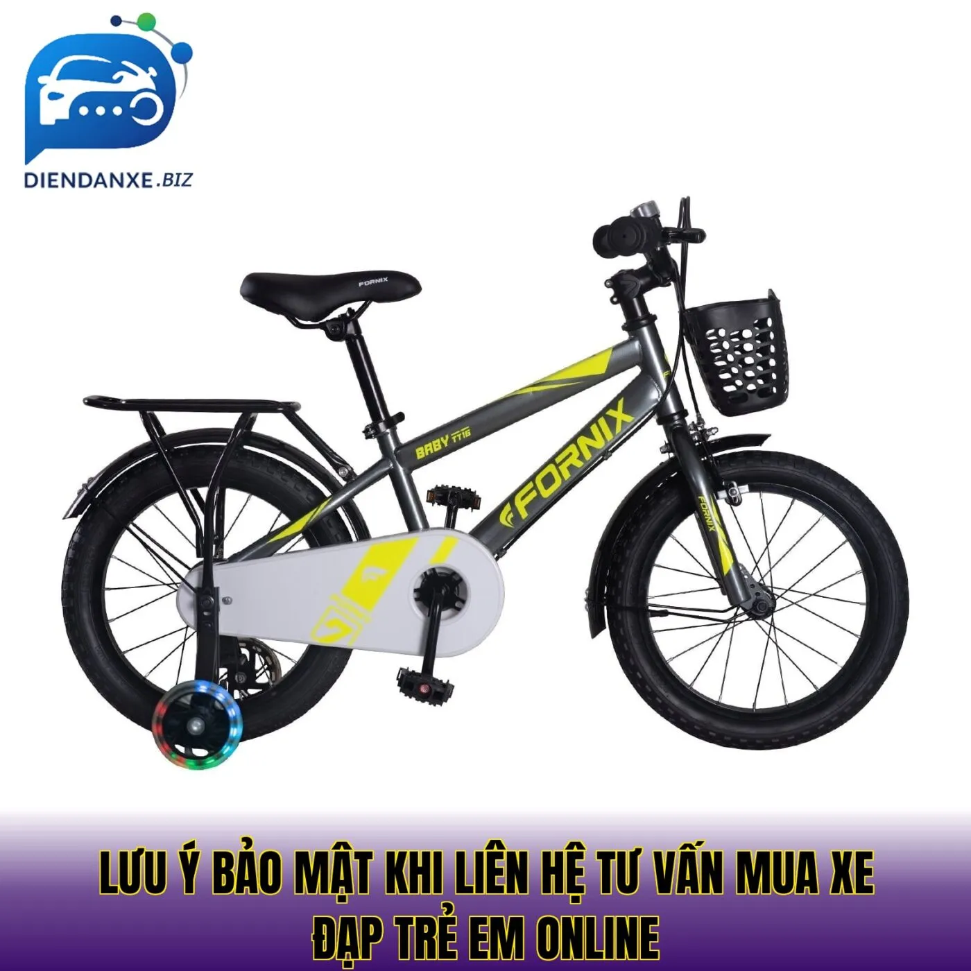 lưu ý bảo mật khi liên hệ tư vấn mua xe đạp trẻ em online