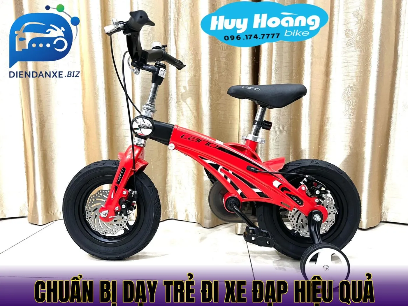 chuẩn bị dạy trẻ đi xe đạp hiệu quả