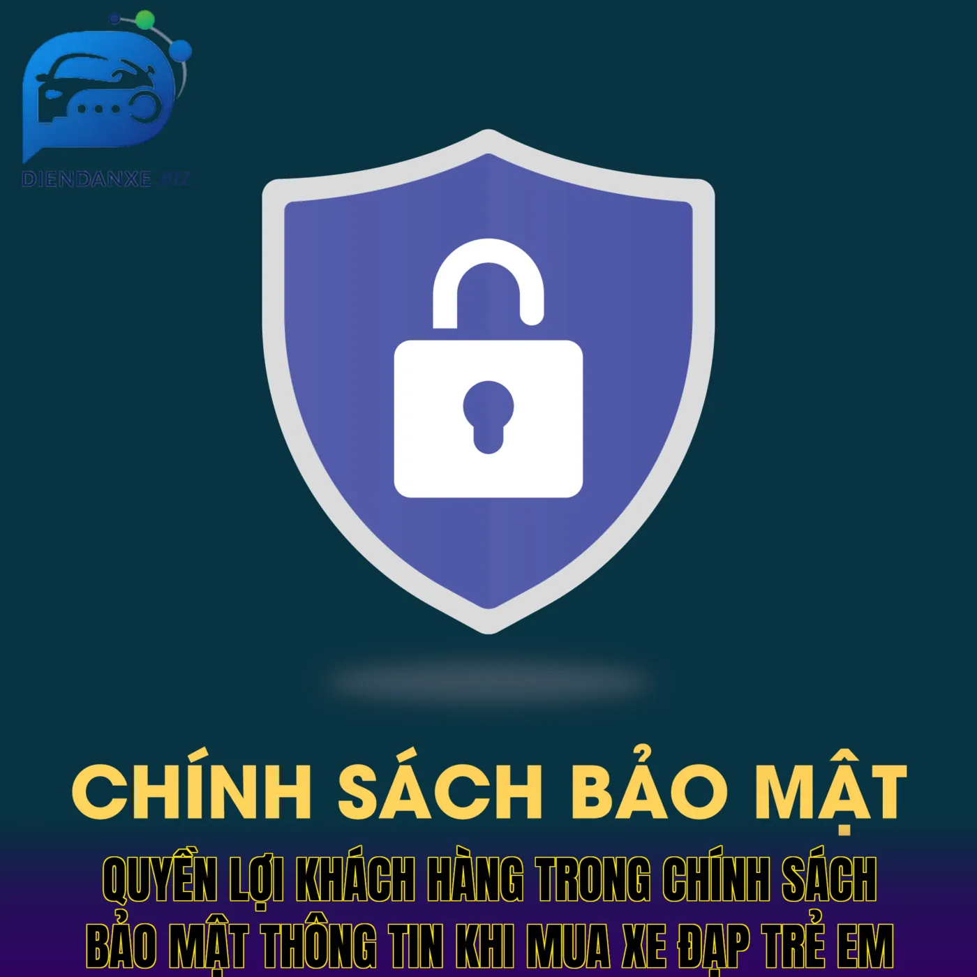 quyền lợi khách hàng trong chính sách bảo mật thông tin khi mua xe đạp trẻ em
