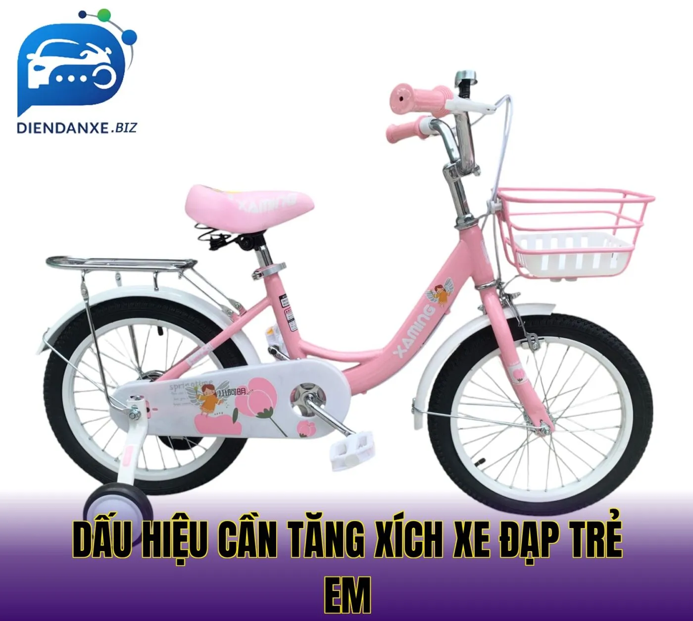 dấu hiệu cần tăng xích xe đạp trẻ em