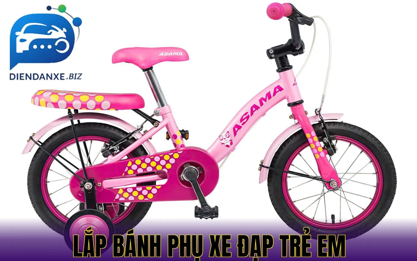 lắp bánh phụ xe đạp trẻ em