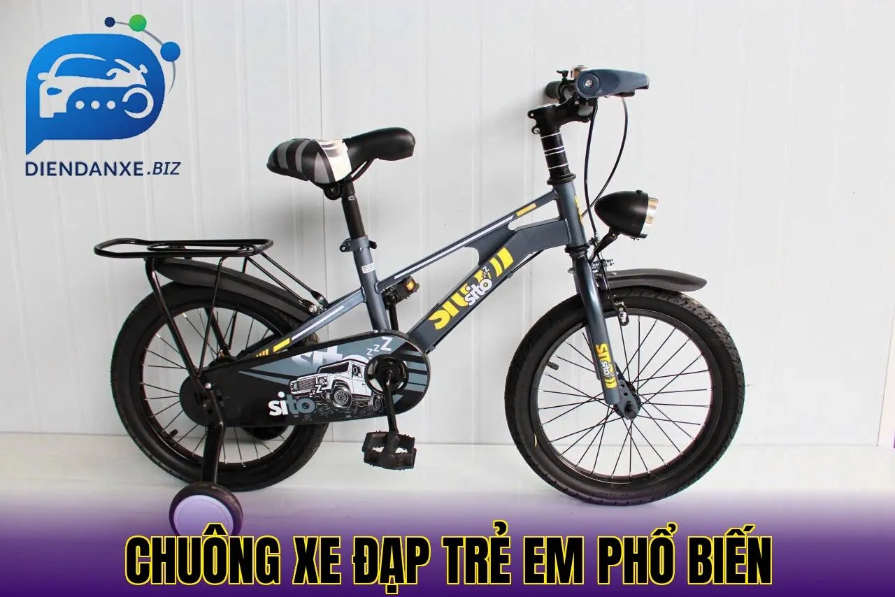chuông xe đạp trẻ em phổ biến