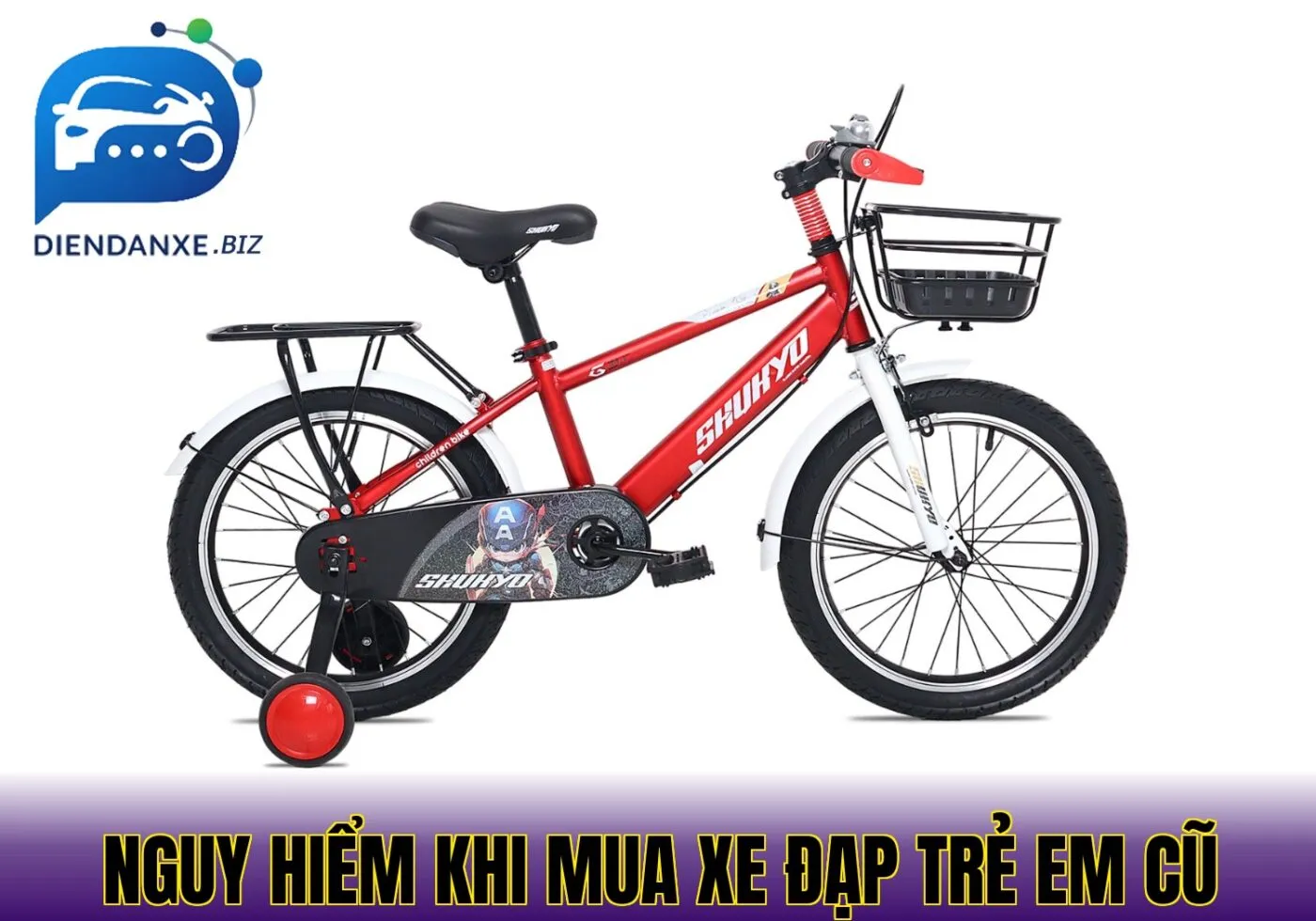 nguy hiểm khi mua xe đạp trẻ em cũ