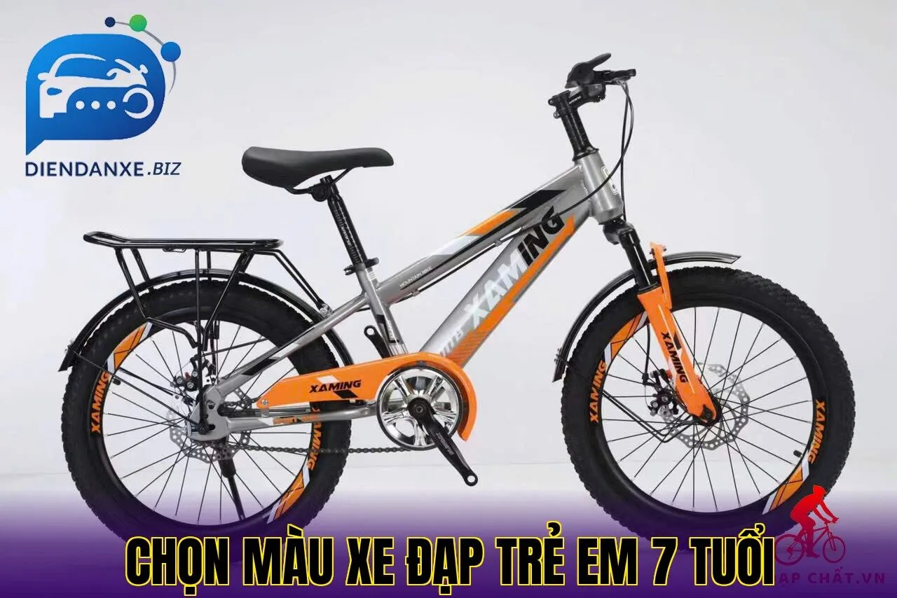 chọn màu xe đạp trẻ em 7 tuổi