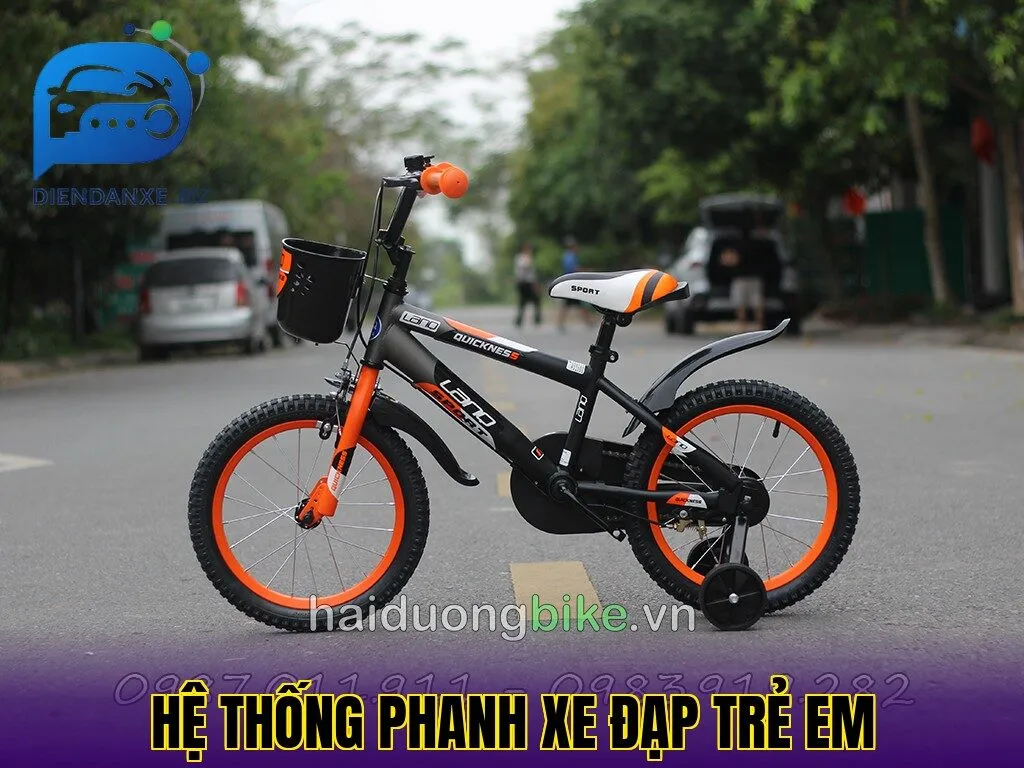 hệ thống phanh xe đạp trẻ em