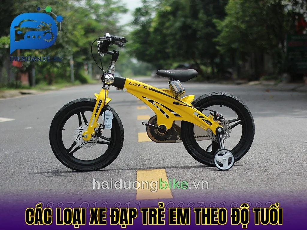 các loại xe đạp trẻ em theo độ tuổi
