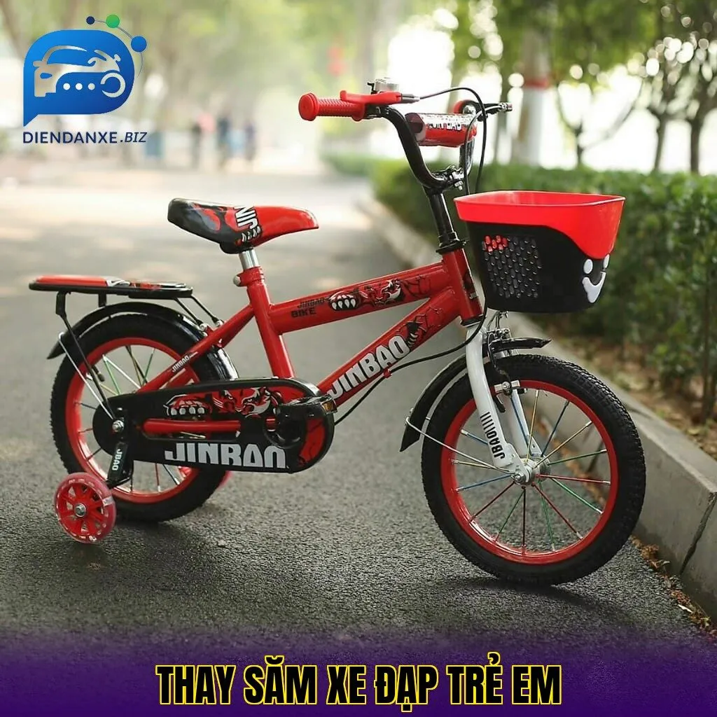 thay săm xe đạp trẻ em