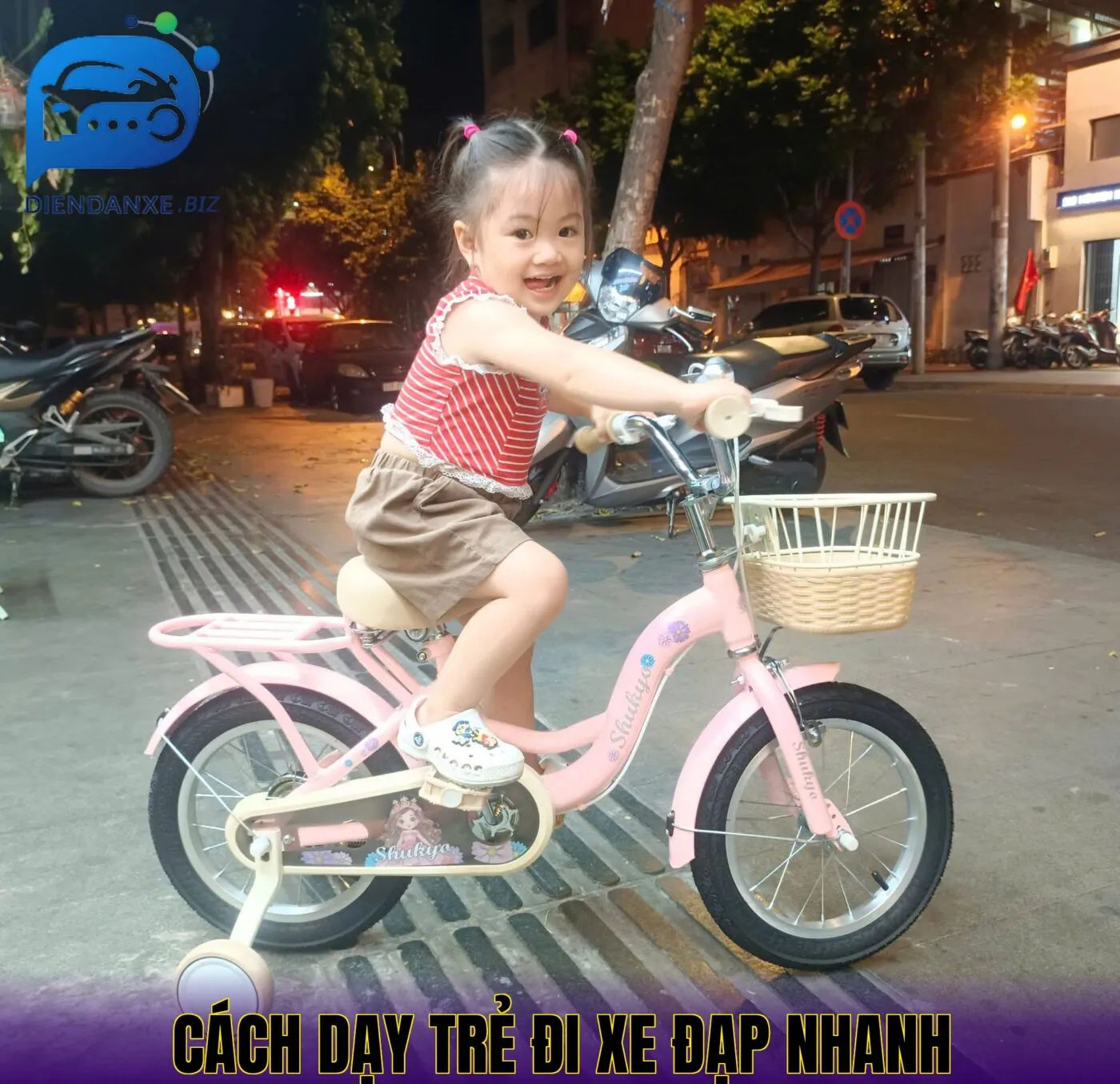 Cách dạy trẻ đi xe đạp nhanh