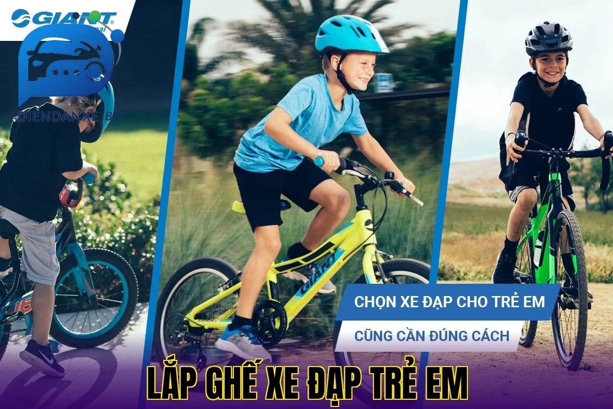 lắp ghế xe đạp trẻ em
