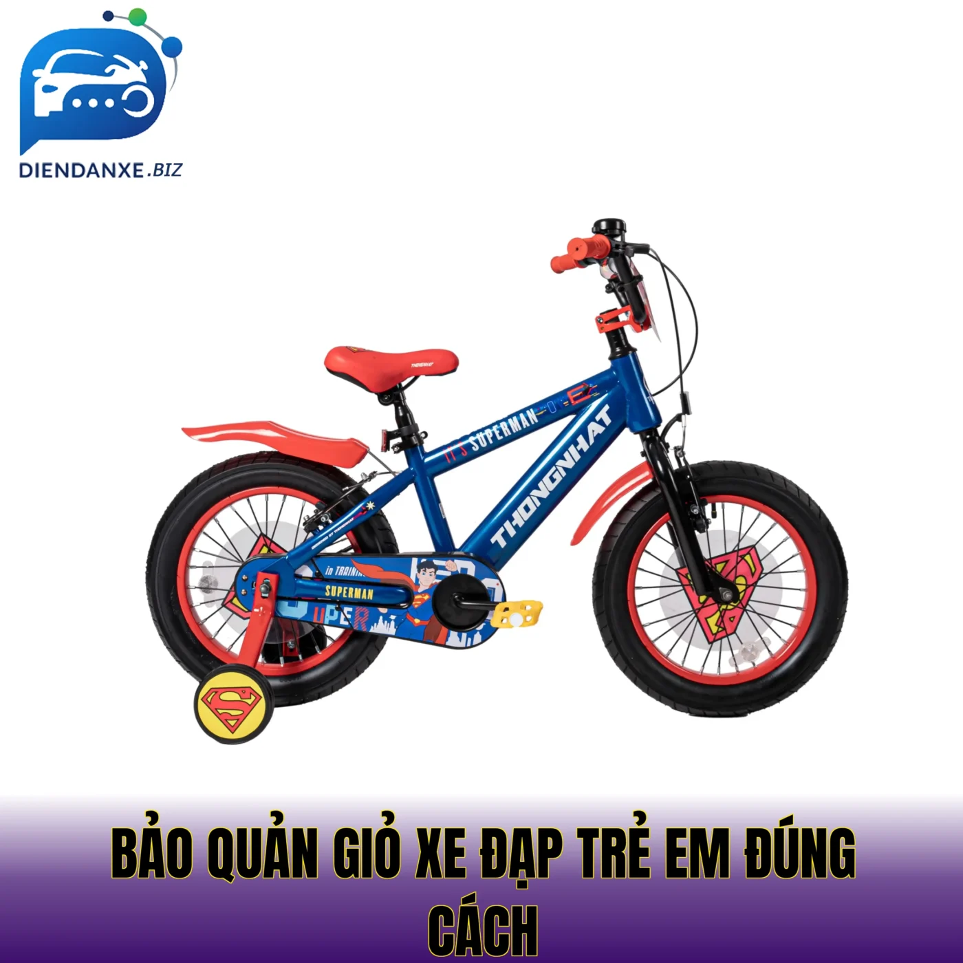 bảo quản giỏ xe đạp trẻ em đúng cách