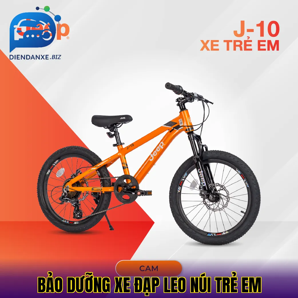 bảo dưỡng xe đạp leo núi trẻ em