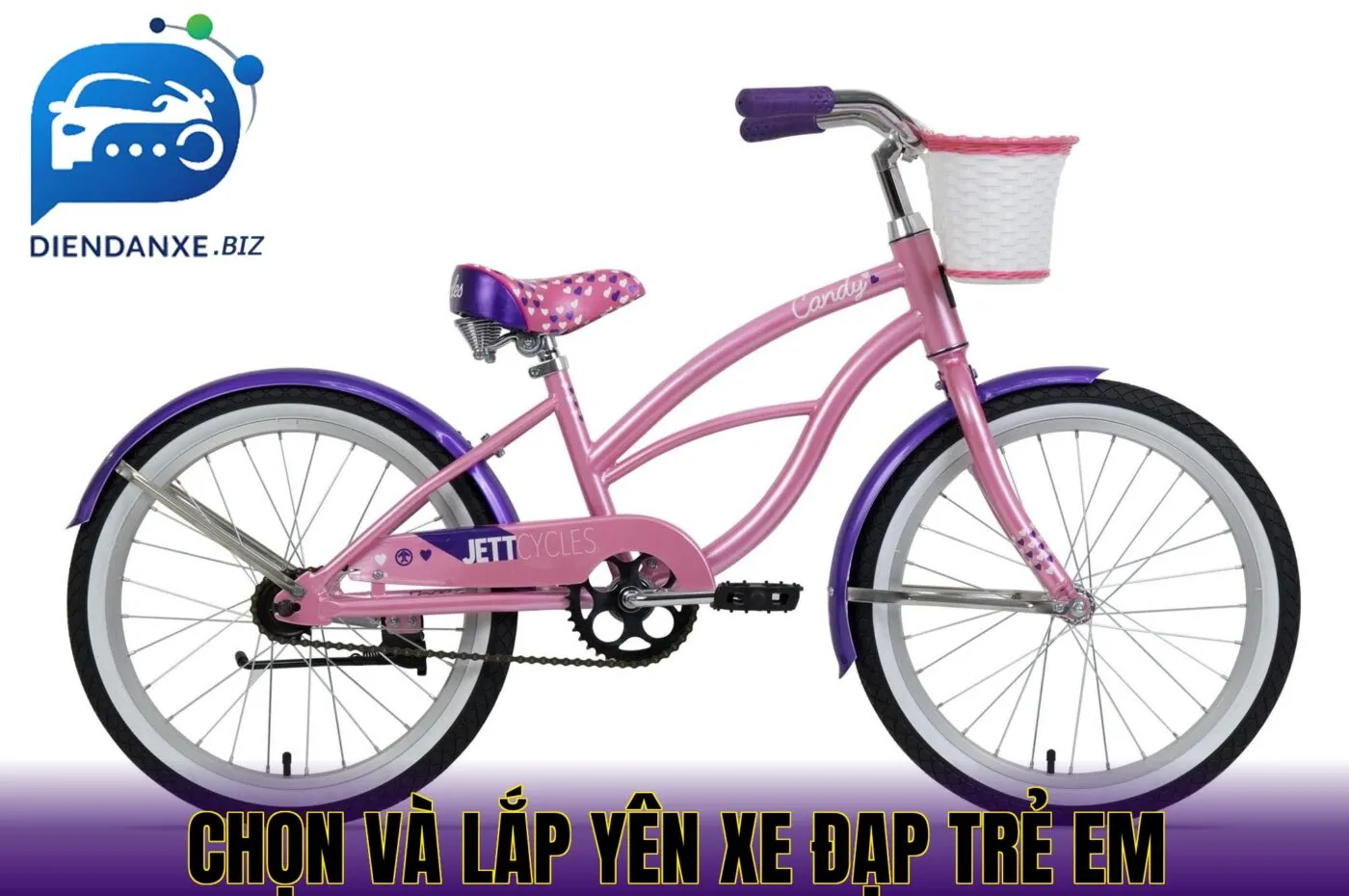 chọn và lắp yên xe đạp trẻ em