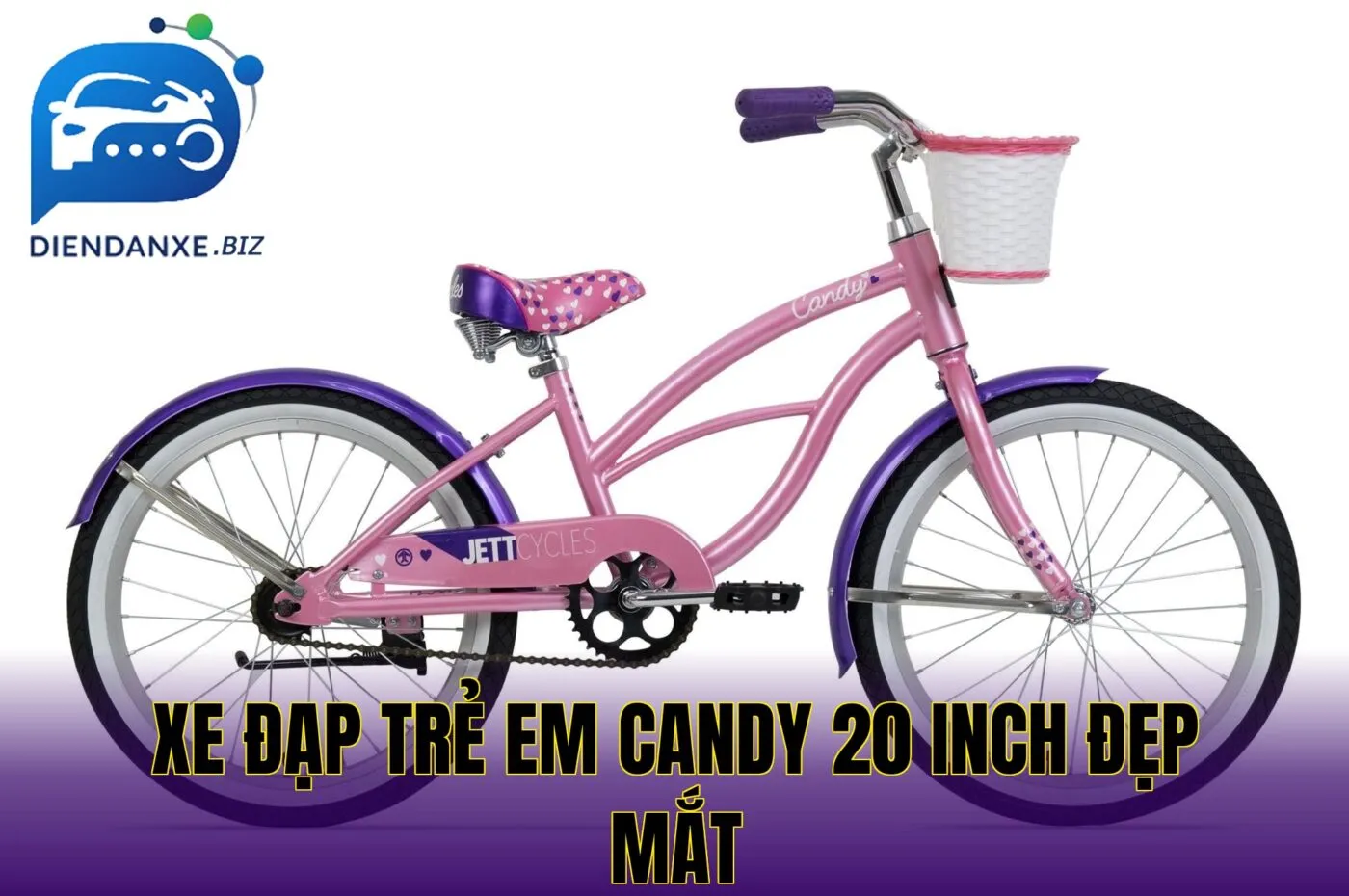 xe đạp trẻ em candy 20 inch đẹp mắt