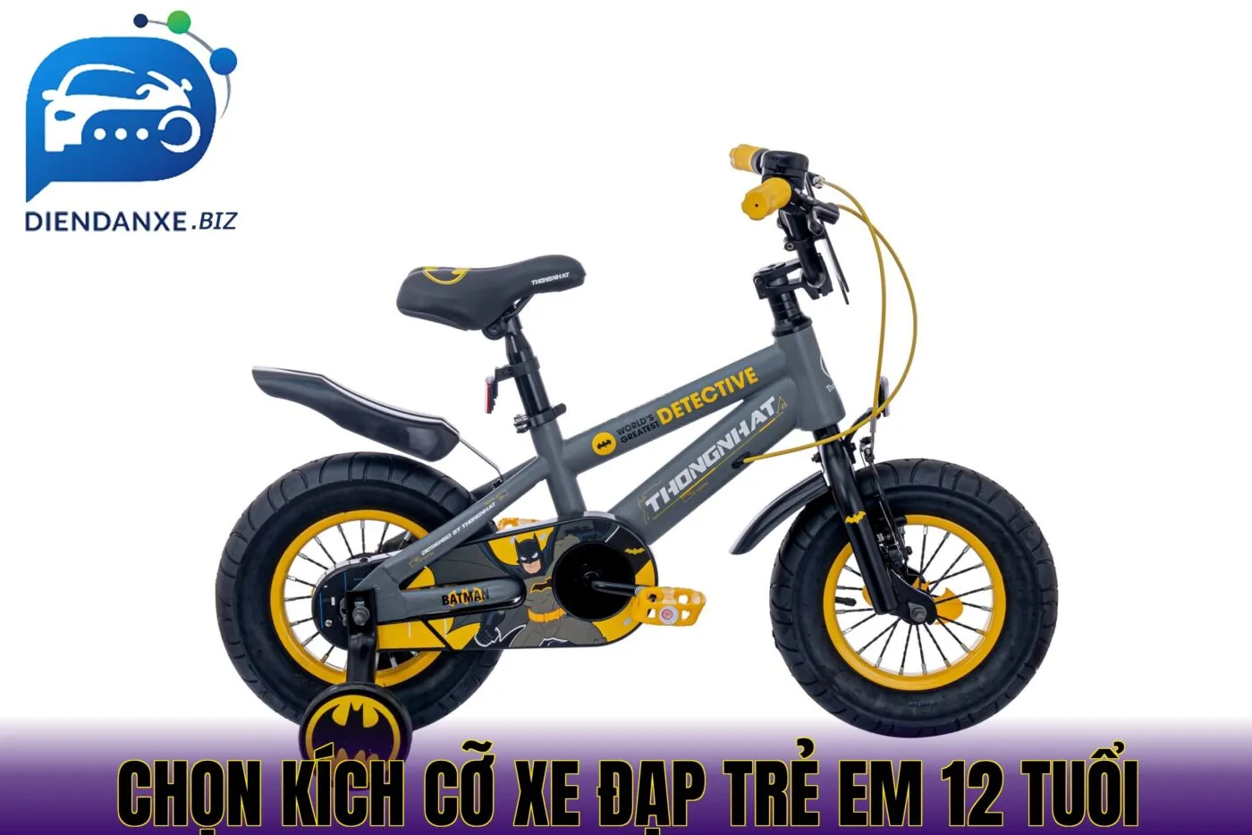chọn kích cỡ xe đạp trẻ em 12 tuổi