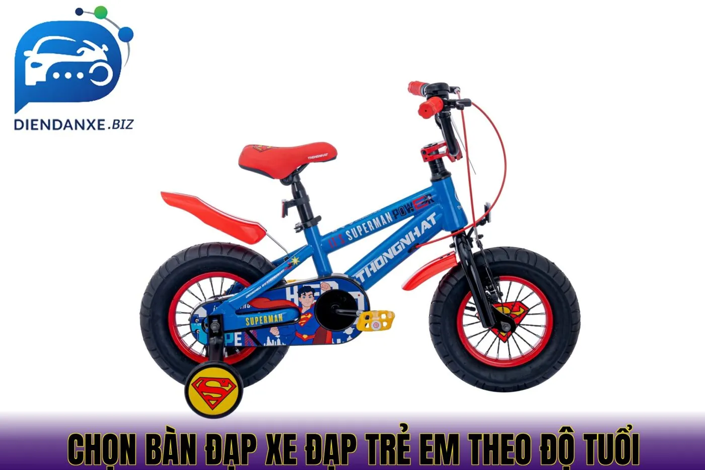 chọn bàn đạp xe đạp trẻ em theo độ tuổi