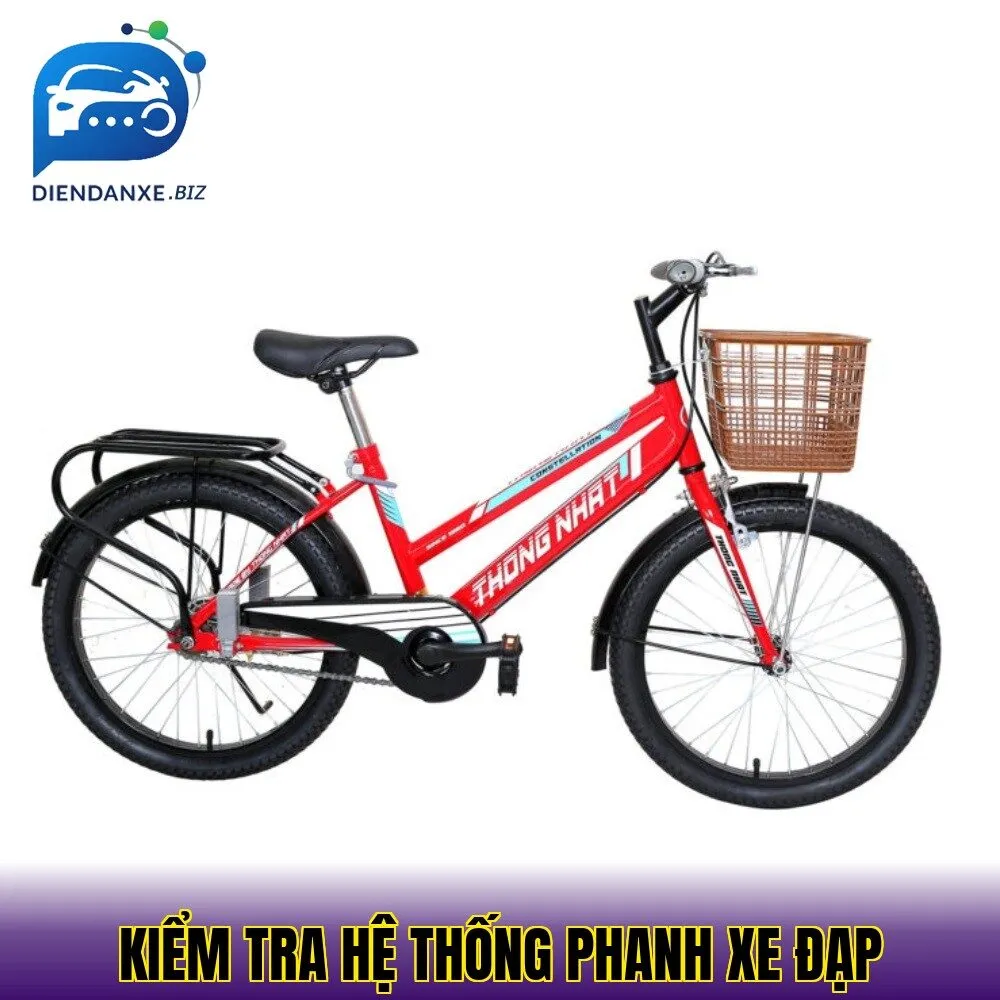 kiểm tra hệ thống phanh xe đạp