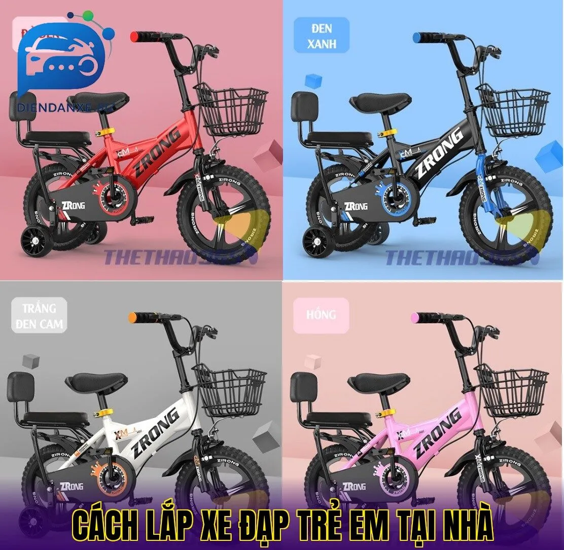 Cách lắp xe đạp trẻ em tại nhà