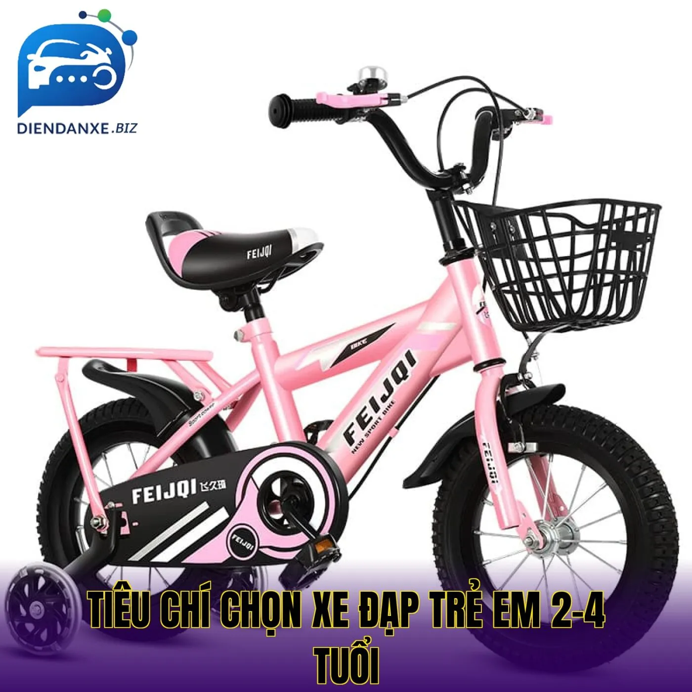 tiêu chí chọn xe đạp trẻ em 2-4 tuổi