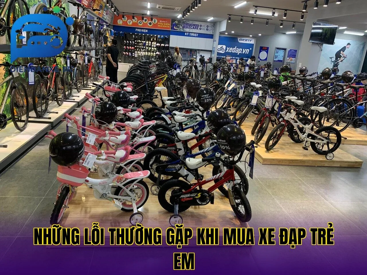 Những lỗi thường gặp khi mua xe đạp trẻ em