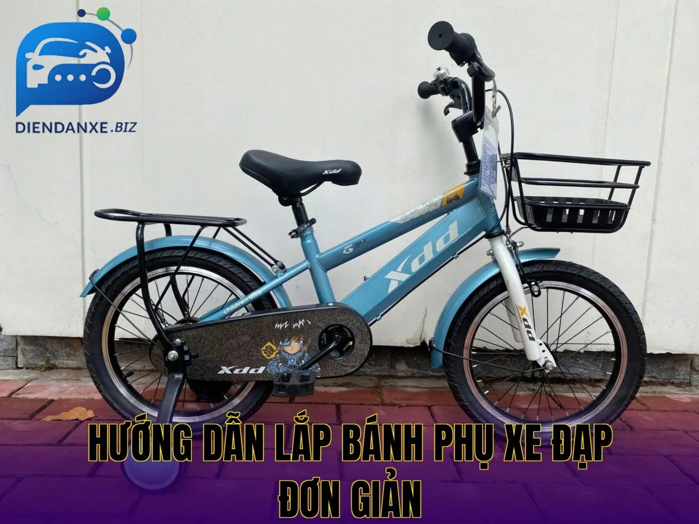 Hướng dẫn lắp bánh phụ xe đạp đơn giản